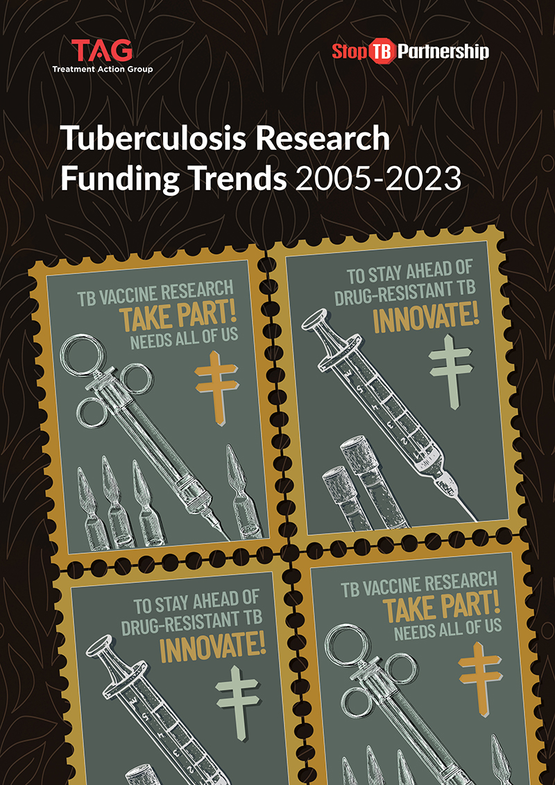 Cover of the report: TB Research Funding Trends, 2005-2023